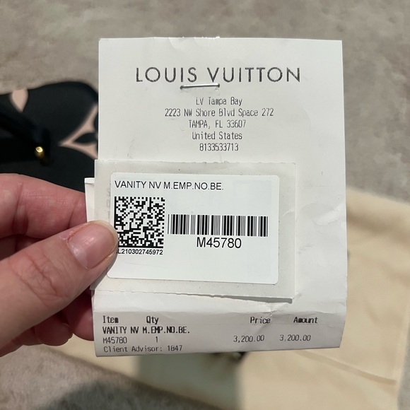 Louis Vuitton Empreinte Monogram Giant Vanity PM Black Beige - Picture 13 of 14